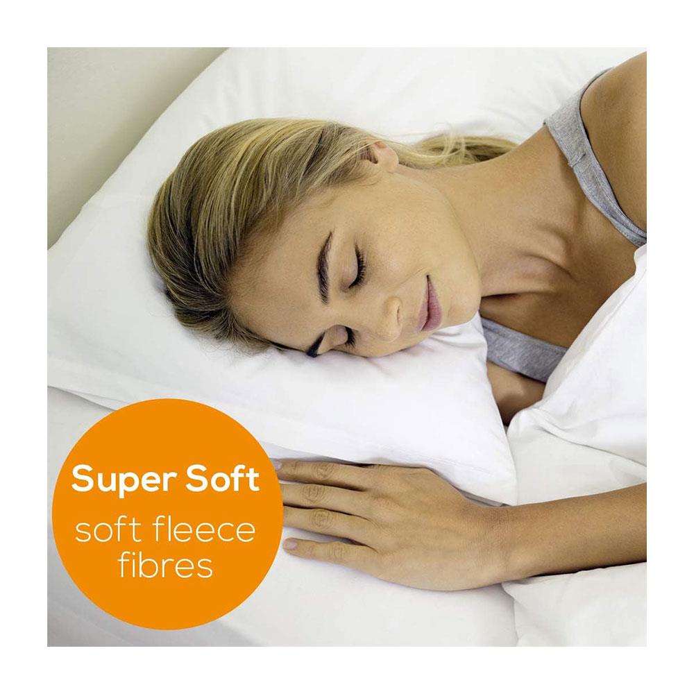 Beurer Ecologic+ Heated Underblanket With Elastic Straps Fleece Single 152 x 72cm - White