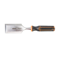 Triton Wood Chisel 50mm TWC50 Straight Chromium Vanadium Steel - Black/Orange