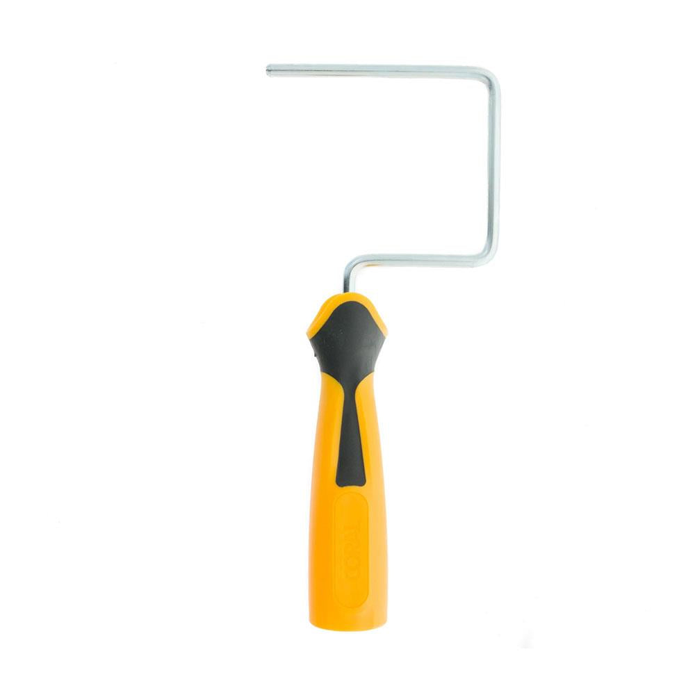 Coral Easy Coater Mini Paint Roller Frame With Soft Grip Handle 4 Inch - Yellow Main image
