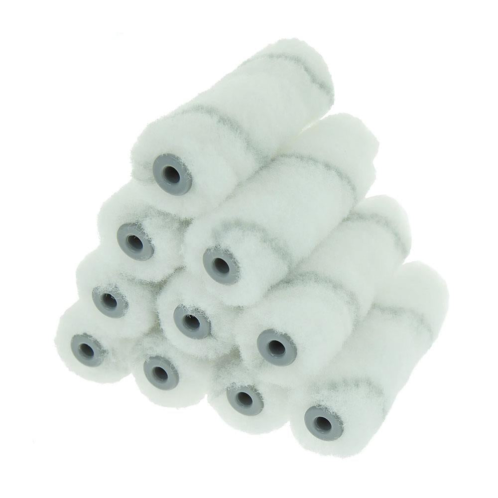 Coral Endurance 4 Inch Paint Roller Cover With Solvent Resistant Nylon Sleeve Fabric - 10 Piece Pack Set