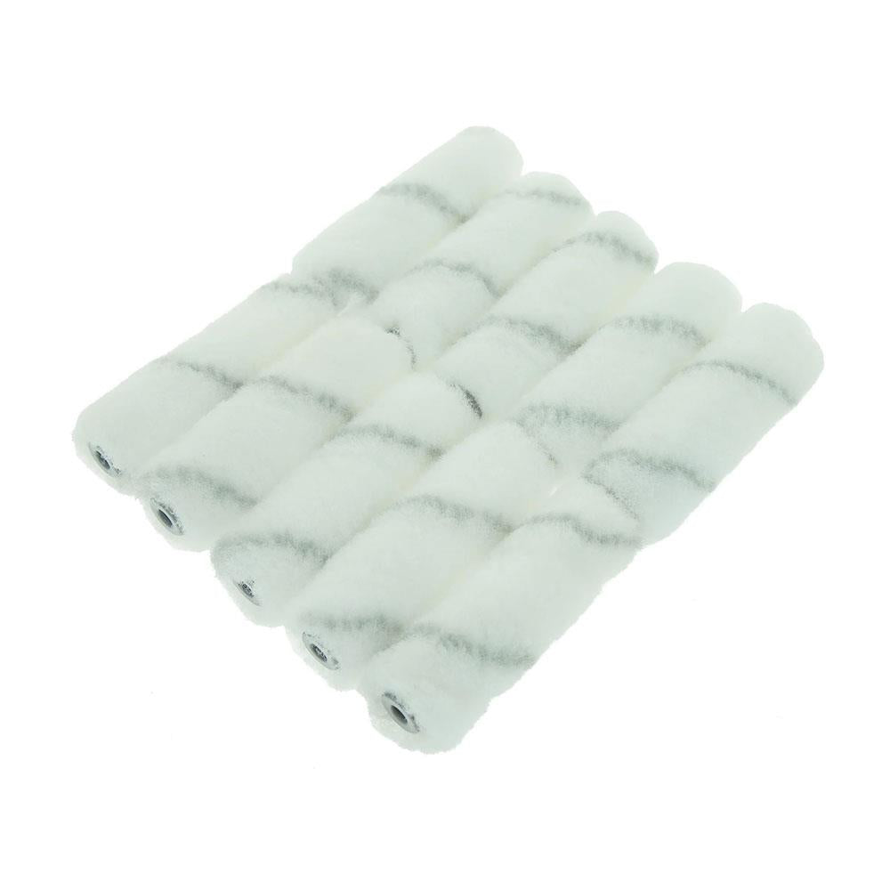 Coral Endurance 4 Inch Paint Roller Cover With Solvent Resistant Nylon Sleeve Fabric - 10 Piece Pack Set