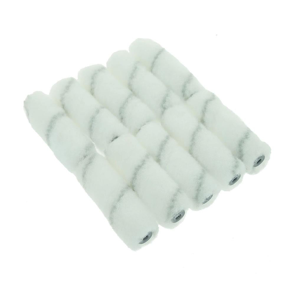 Coral Endurance 4 Inch Paint Roller Cover With Solvent Resistant Nylon Sleeve Fabric - 10 Piece Pack Set