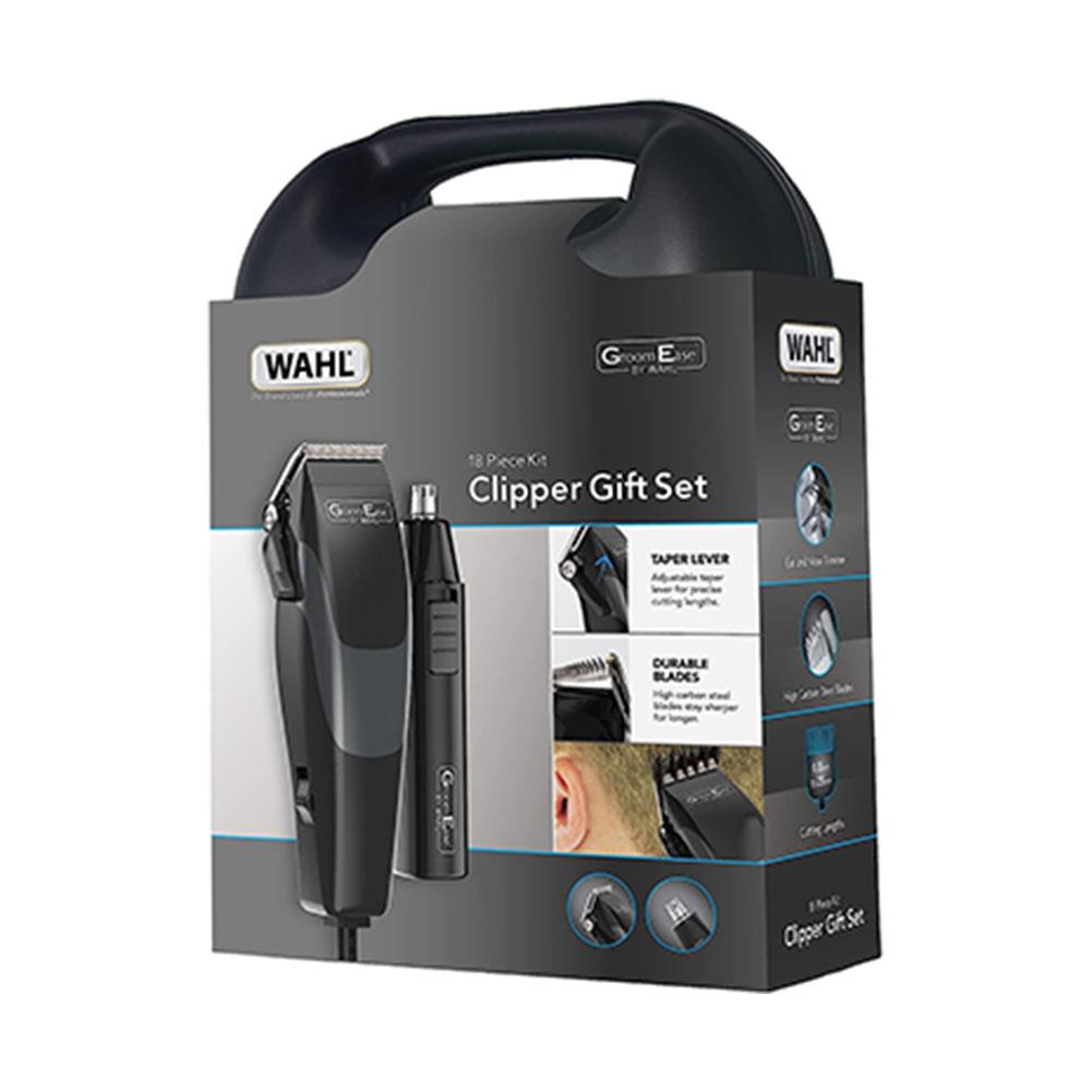 Wahl GroomEase Hair Clipper And Trimmer Gift Set - Black