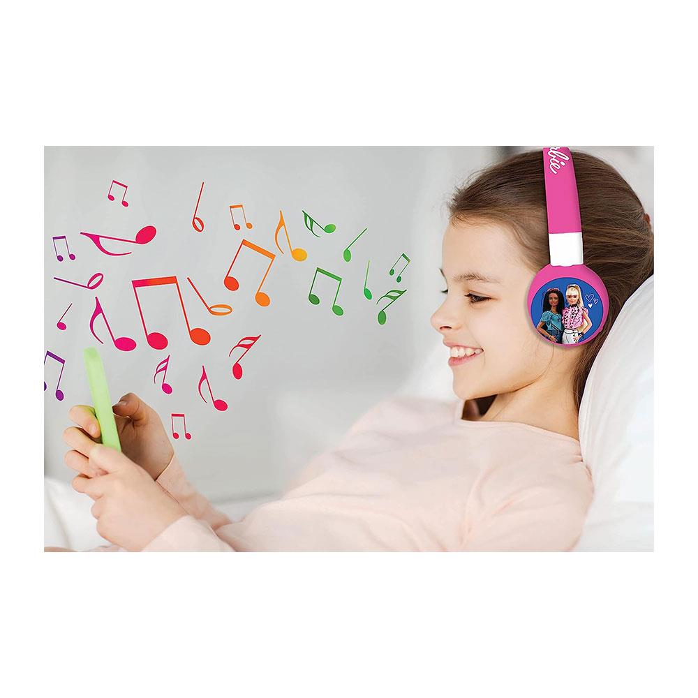 Lexibook Barbie Bluetooth And Wired Foldable Headphones With Microphone - Multicolour