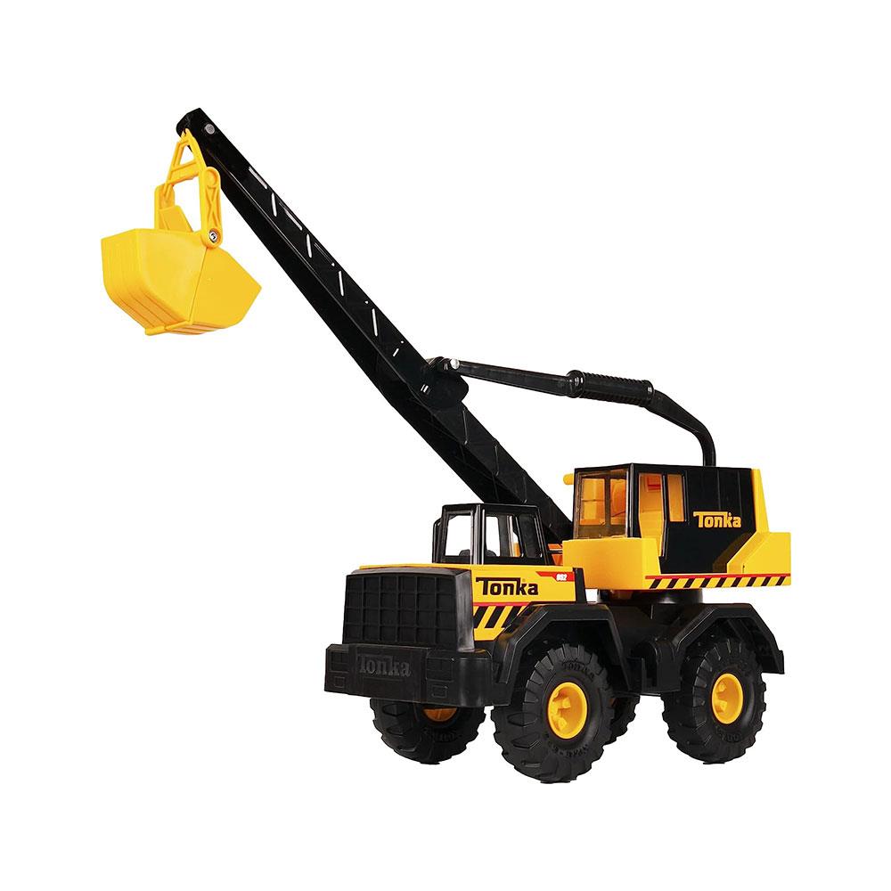 Tonka Steel Classics Toughest Mighty Crane Construction Truck Toy - Multicolour