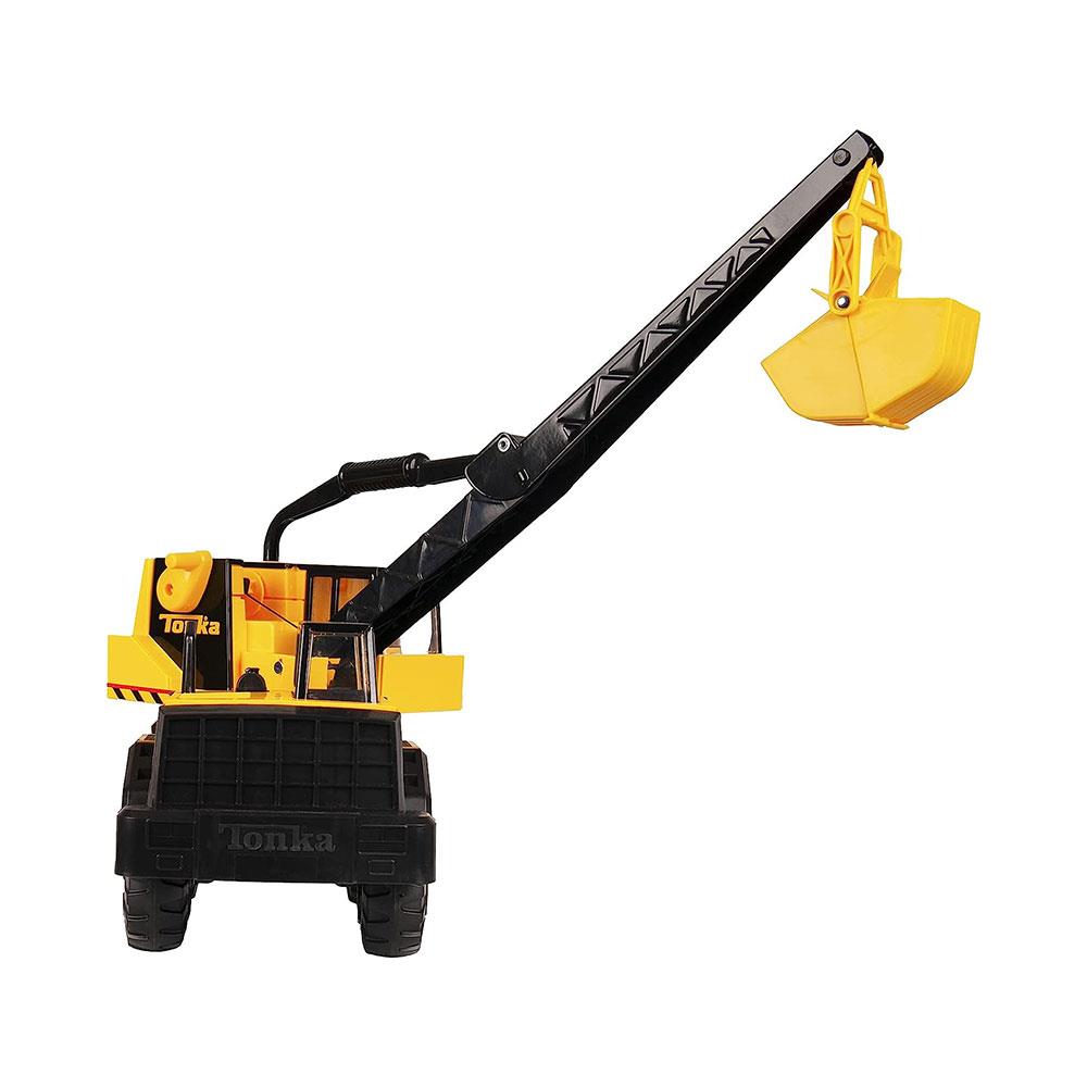 Tonka Steel Classics Toughest Mighty Crane Construction Truck Toy - Multicolour