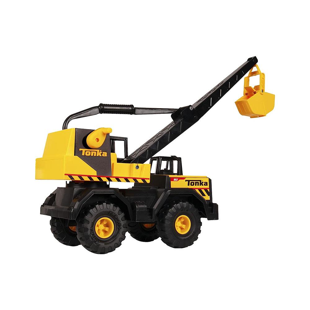 Tonka Steel Classics Toughest Mighty Crane Construction Truck Toy - Multicolour