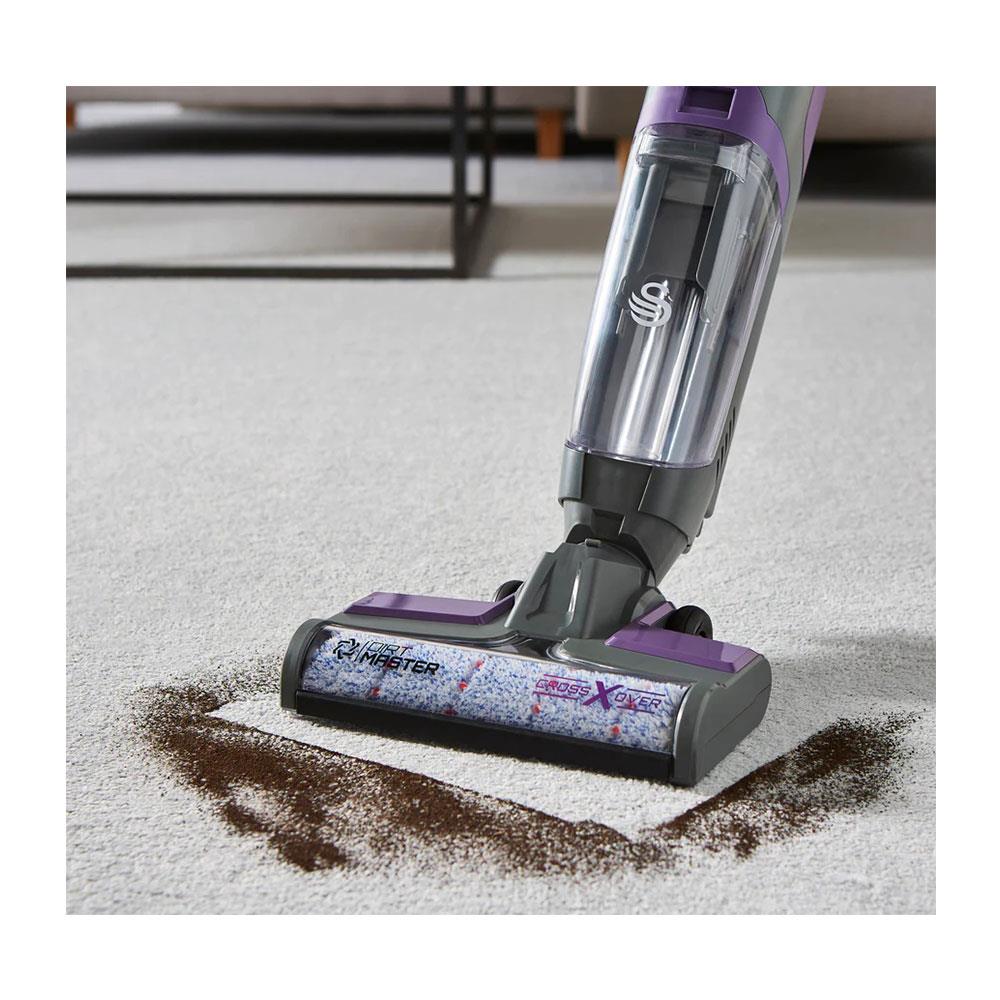 Swan Dirtmaster Crossover All-In-One Hard Floor Cleaner 150W 680ml Clean Water Tank - Purple
