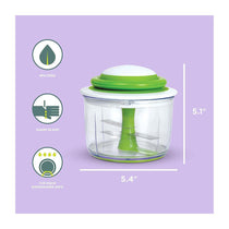 Chef'n VeggiChop Vegetable Chopper For Chopping Nuts Herbs Onions Tomatoes - White/Green