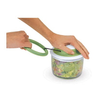 Chef'n VeggiChop Vegetable Chopper For Chopping Nuts Herbs Onions Tomatoes - White/Green