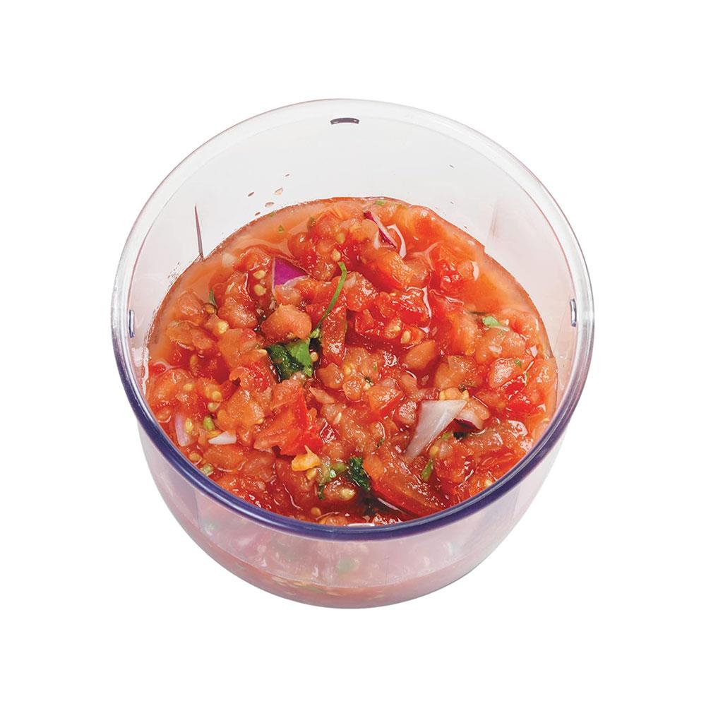 Chef'n VeggiChop Vegetable Chopper For Chopping Nuts Herbs Onions Tomatoes - White/Green