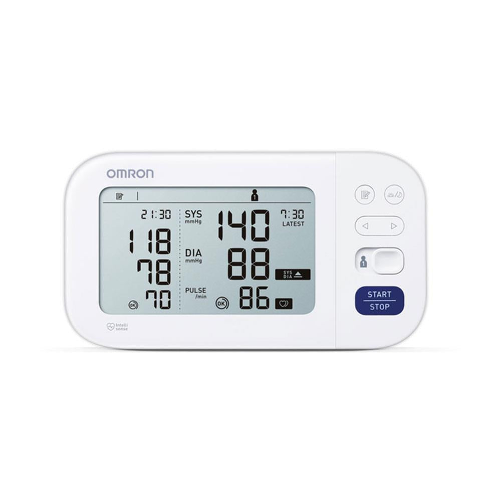 Omron M6 Comfort Automatic Upper Arm Blood Pressure Monitor With Intelli Wrap Cuff 22–42cm - White Secondary image