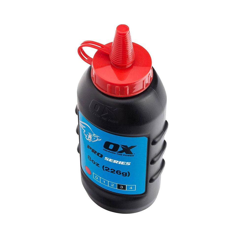 OX Tools Pro Red Chalk Refill 226g/8oz - Red