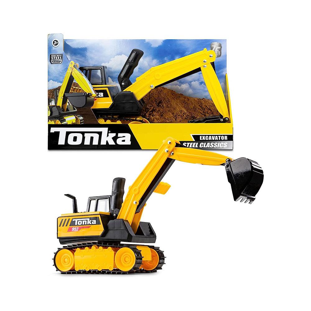 Tonka Steel Classics Mighty Excavator Kids Construction Toys - Yellow/Black