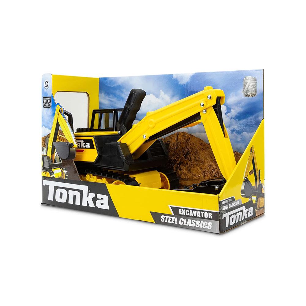 Tonka Steel Classics Mighty Excavator Kids Construction Toys - Yellow/Black