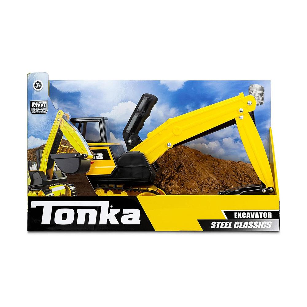 Tonka Steel Classics Mighty Excavator Kids Construction Toys - Yellow/Black