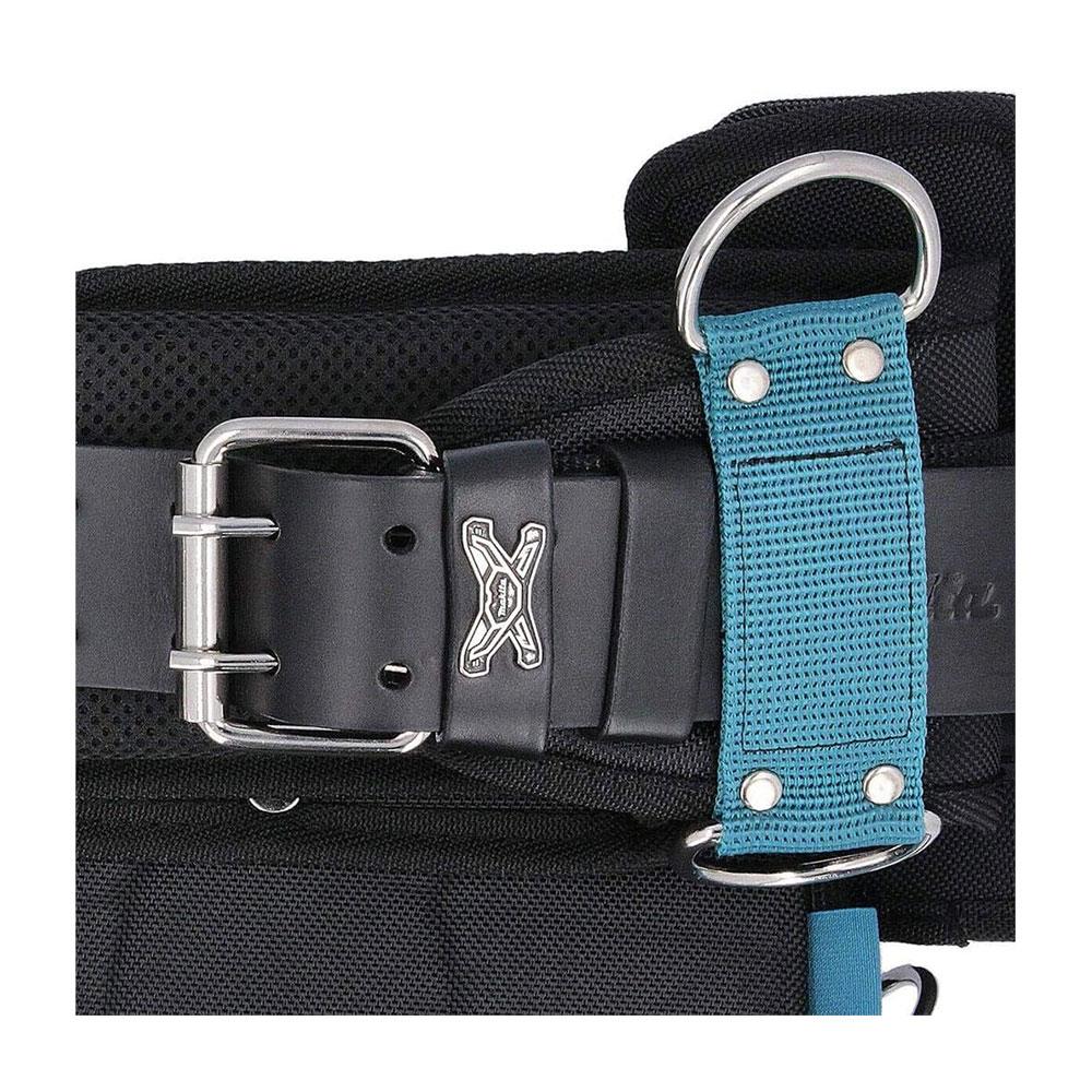 Makita Ultimate Heavy Weight Tool Belt Set 3 Layers Leather - Black/Blue