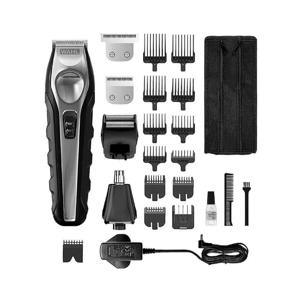 Wahl Trimmer Kit Total Groom 8 In 1 Hair Face And Body Grooming With 4 Interchangeable Heads - Black Main image