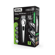 Wahl Trimmer Kit Total Groom 8 In 1 Hair Face And Body Grooming With 4 Interchangeable Heads - Black