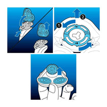 Philips Series 5000 Multiprecision Shaving Replacement Electric Shaver Heads - Silver