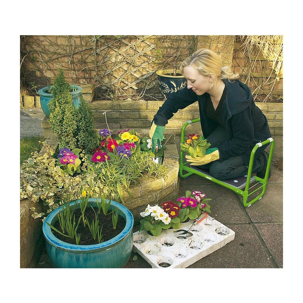 Draper Folding Garden Kneeler And Portable Bench Seat - Green