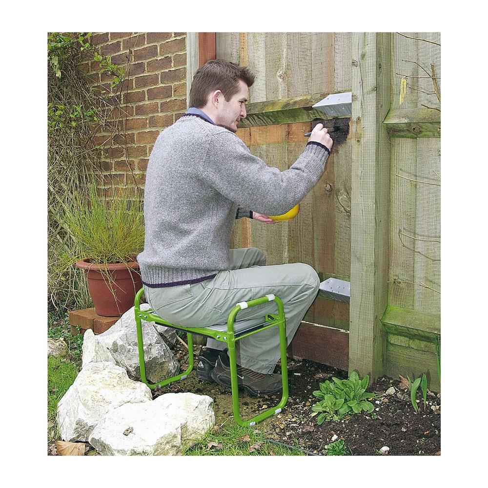 Draper Folding Garden Kneeler And Portable Bench Seat - Green
