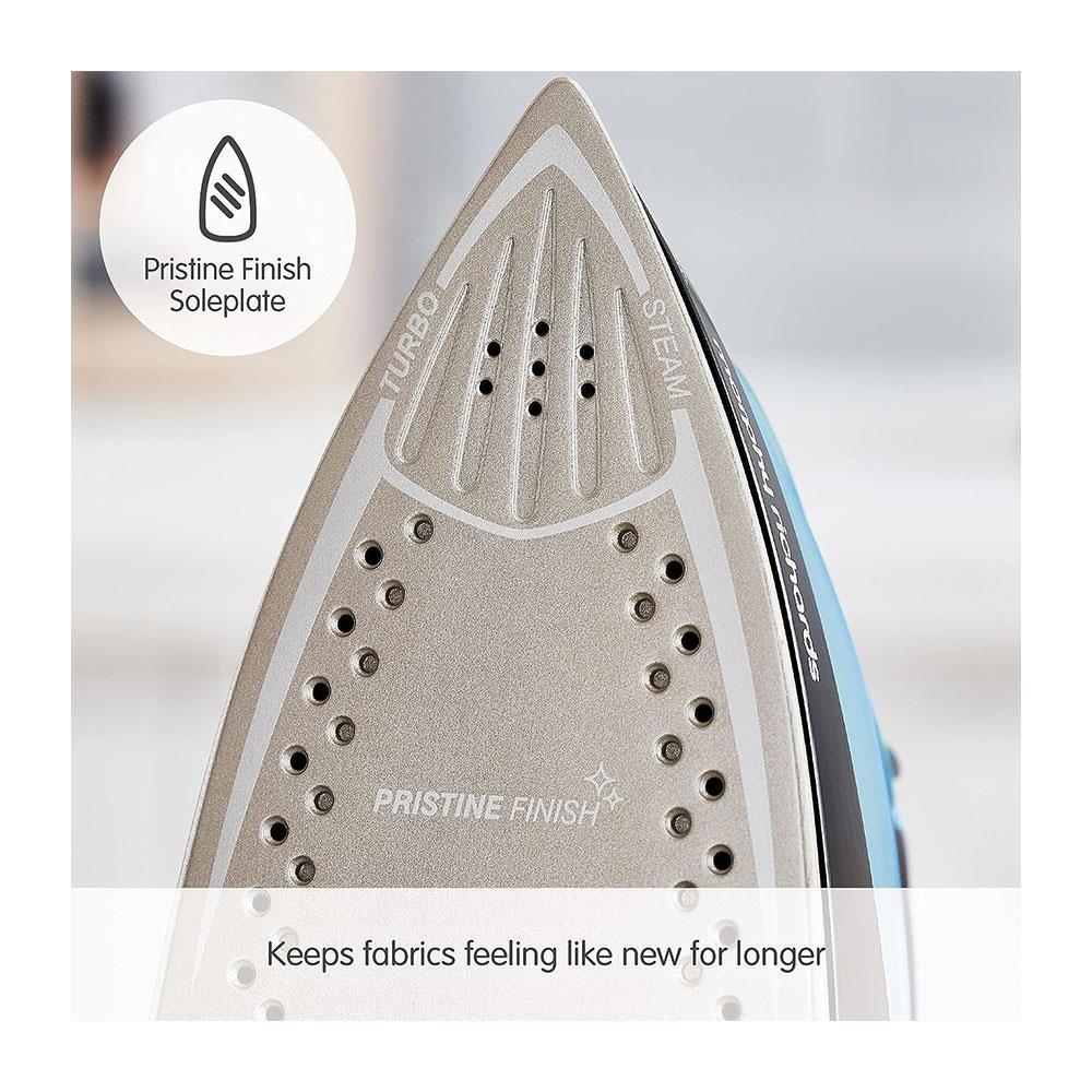 Morphy Richards Crystal Clear Steam Iron Intellitemp 2400W 370ml Water Tank - Black And Blue