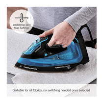 Morphy Richards Crystal Clear Steam Iron Intellitemp 2400W 370ml Water Tank - Black And Blue