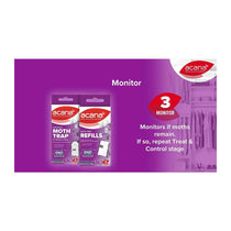 Acana Moth Monitoring Trap For Protecting Clothes Carpets And Soft Furnishings - 8 Weeks