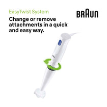 Braun MultiQuick 1 Hand Mixer With EasyTwist Technology One Speed 450W - White