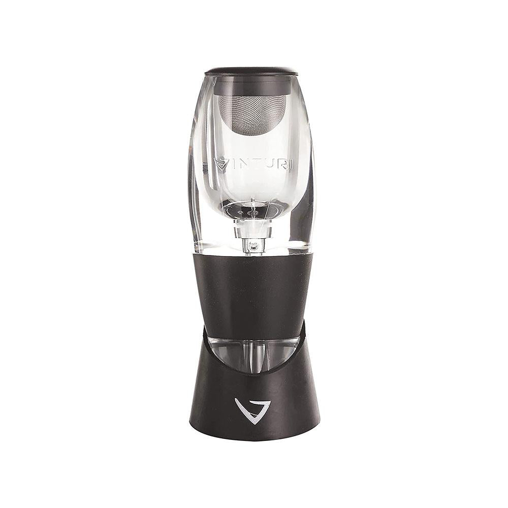 Vinturi Red Wine Aerator Christmas Gift Set With No-Drip Stand 750ml - Black Main image