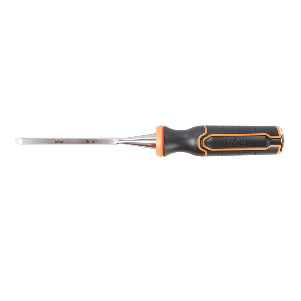 Triton Wood Chisel 6mm TWC6 6mm - Black/Orange