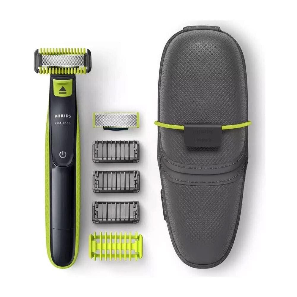 Philips OneBlade Face And Body Trimmer Trim Edge And Shave Any Length of Hair - Lime Green Main image
