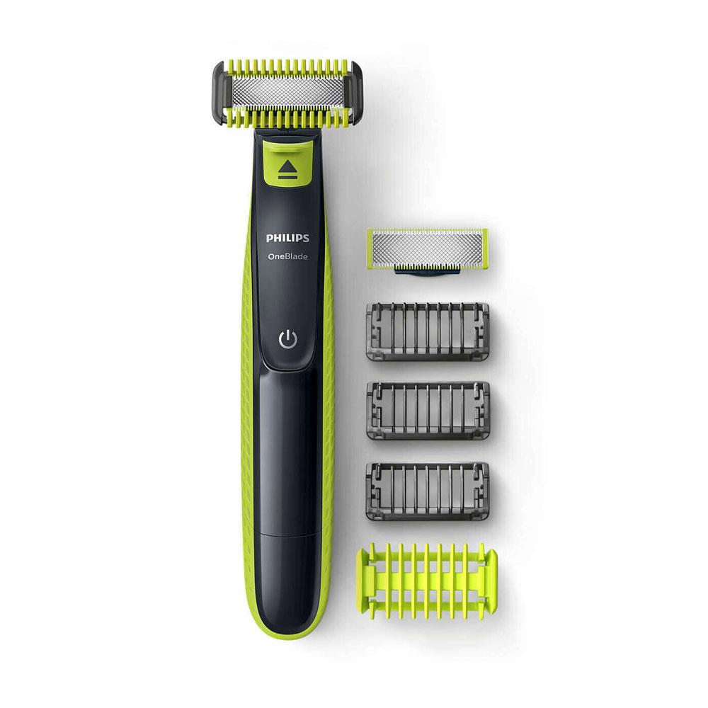 Philips OneBlade Face And Body Trimmer Trim Edge And Shave Any Length of Hair - Lime Green