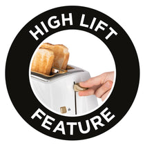 Russell Hobbs Groove 2 Slice Toaster With Frozen Cancel And Reheat Settings 850W - White