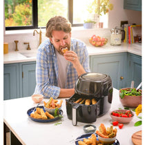 Russell Hobbs Satisfry Medium Air Fryer With 10 Cooking Functions 1350W 4 Litre - Black