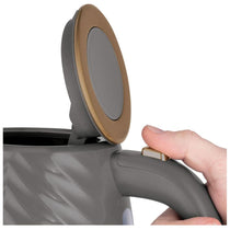 Russell Hobbs Groove Electric Kettle With Perfect Pour 3000W 1.7 Liter - Grey