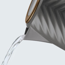 Russell Hobbs Groove Electric Kettle With Perfect Pour 3000W 1.7 Liter - Grey