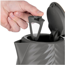 Russell Hobbs Groove Electric Kettle With Perfect Pour 3000W 1.7 Liter - Grey