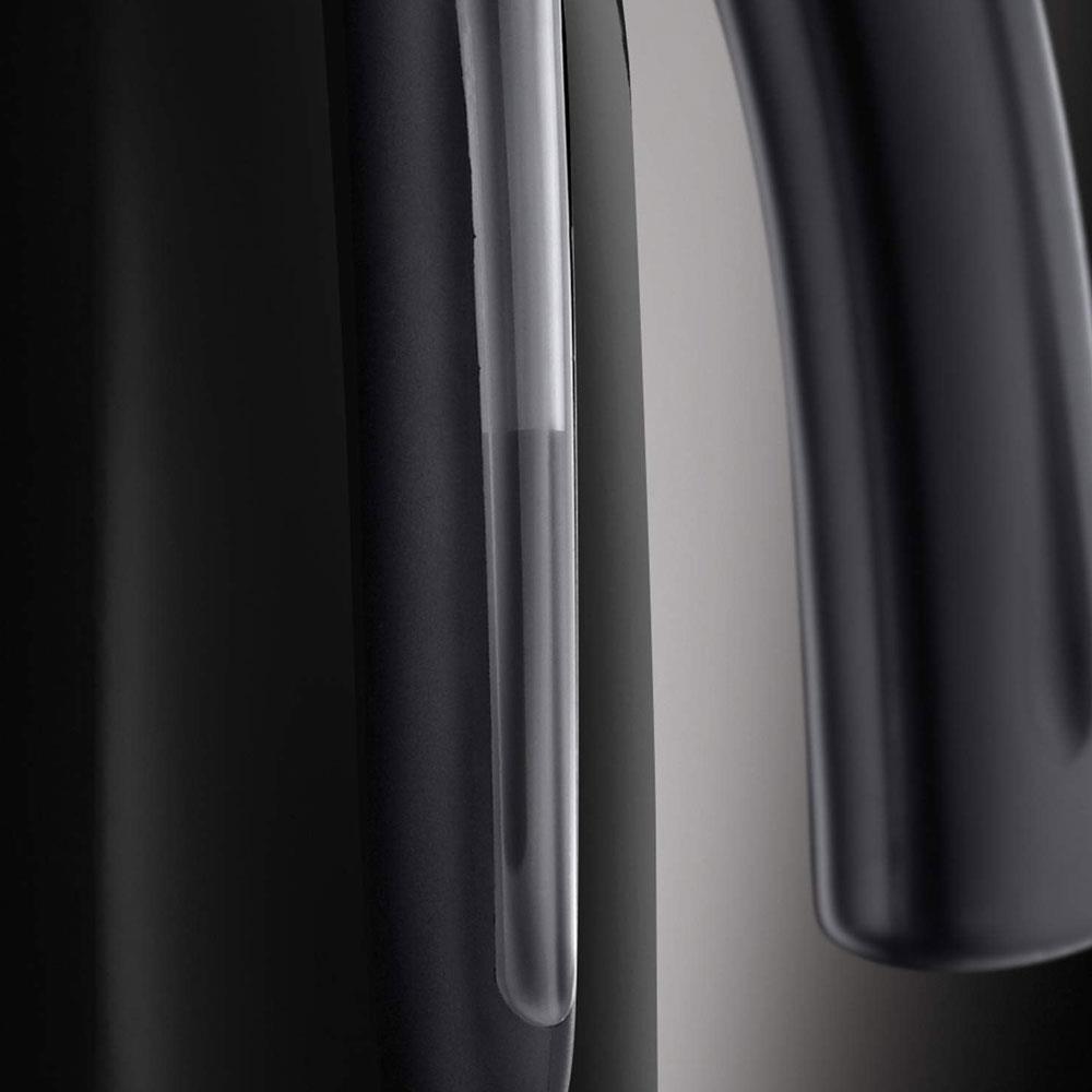 Russell Hobbs Colors Plus Electric Jug Kettle Stainless Steel 3000W 1.7 Litre - Black