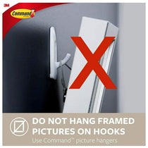 3M Command Designer Hook Medium 1 Hook And 2 Medium Strips 1.3 kg Holding Power - Brushed Nickel