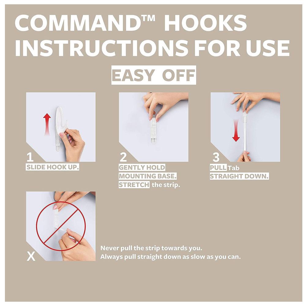 3M Command Designer Hook Medium 1 Hook And 2 Medium Strips 1.3 kg Holding Power - Brushed Nickel