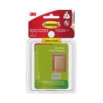 3M Command Wire-Backed Picture Hanger Large 3 Hangers And 6 Large Strips Value Pack - White