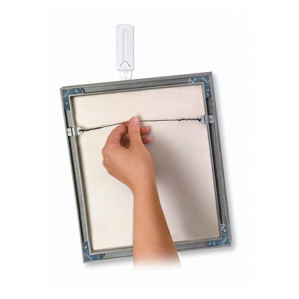 3M Command Wire-Backed Picture Hanger Large 3 Hangers And 6 Large Strips Value Pack - White