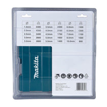 Makita HSS-TIN Metal Bit Set 1.5mm To 10mm - 19 Piece