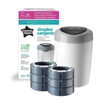Tommee Tippee Simplee Sangenic Nappy Disposal Kit - White