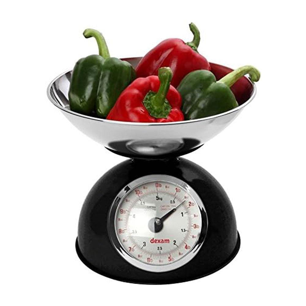 Dexam Mechanical Scales With Stainless Steel 2 Litre Bowl Measurements Up To 5kg - Black Secondary image