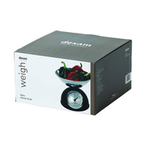 Dexam Mechanical Scales With Stainless Steel 2 Litre Bowl Measurements Up To 5kg - Black