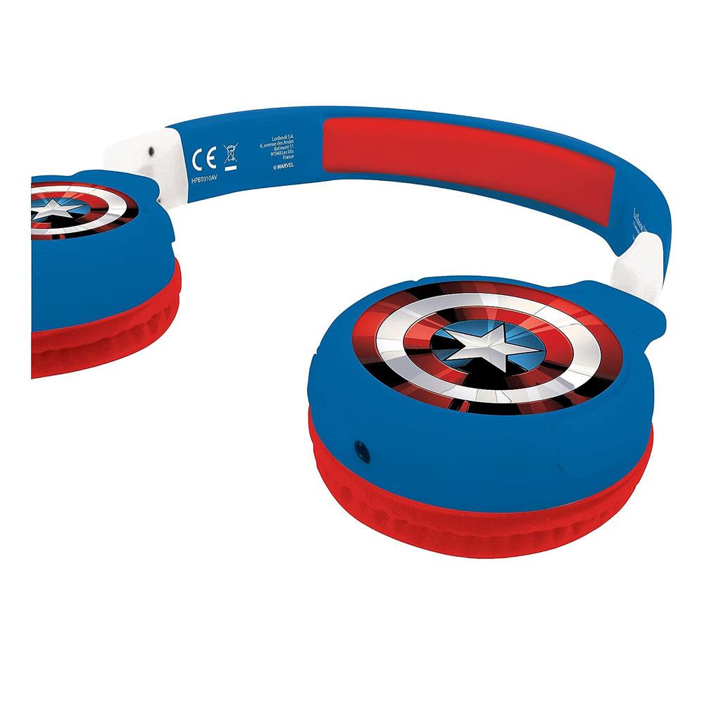 Lexibook Marvel Avengers Bluetooth And Wired Foldable Kids Headphones - Multicolour