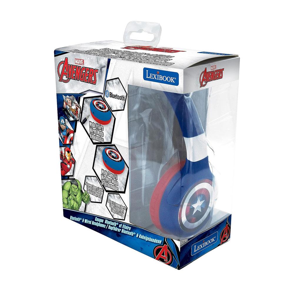 Lexibook Marvel Avengers Bluetooth And Wired Foldable Kids Headphones - Multicolour